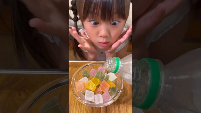 音も見た目も素敵な琥珀糖を三ツ矢サイダーと氷でタンフルしてみた#琥珀糖