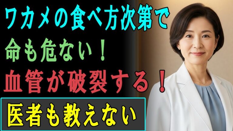 ワカメと相性最悪な食べ物TOP3！絶対に一緒に食べないでください！シニアの健康のために食べるワカメ、こう食べれば詰まった血管がスッキリし、腎臓も元気になります。ワカメの効能・健康情報。