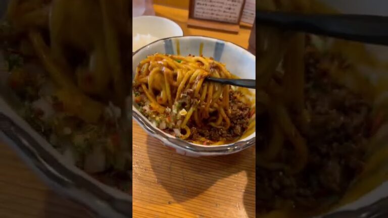 【京都】レベチなスパイス坦々まぜそば🔥 #shorts