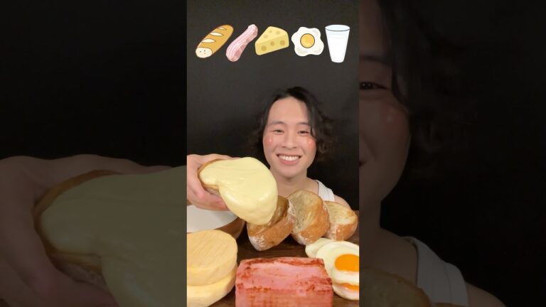 ハイジのチーズパンって憧れる🤤#咀嚼音 #asmr #mukbang #飯テロ #大食い