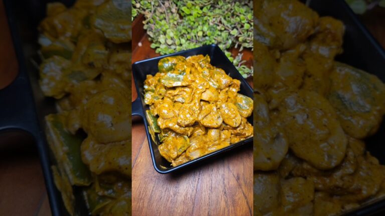 chaap mushroom mix creamy sabji recipe #shorts #viral #chaap #mushroom #sabji #yt