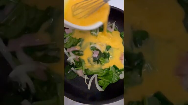 フライパンで作るほうれん草とベーコンのキッシュ　#おうちごはん #cooking  #food