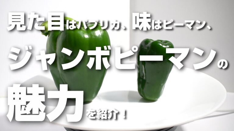 見た目はパプリカ、味はピーマン、ジャンボピーマンの魅力を紹介