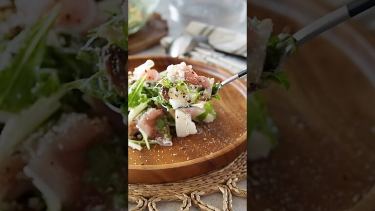 長芋と生ハムの旨塩レモンマリネサラダ。