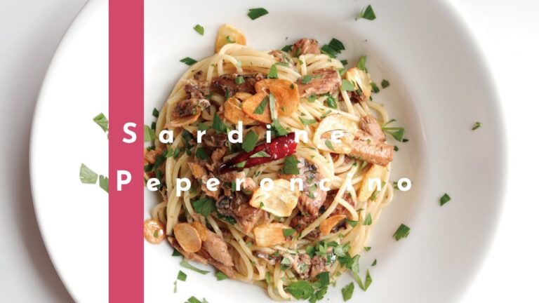 【缶詰で簡単】鰯缶ペペロンチーノの作り方〜イワシの缶詰で簡単アレンジパスタ編〜 [パスタレシピはBINANPASTA]