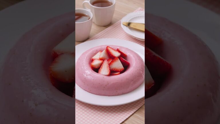 いちごのパンナコッタ | Strawberry panna cotta  #いちごパンナコッタ#パンナコッタ#いちごレシピ