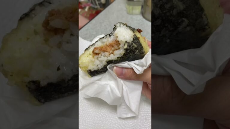 【至高】おにぎりを油で揚げてみたら〇〇に！！おにぎりを天ぷらにしてみた！