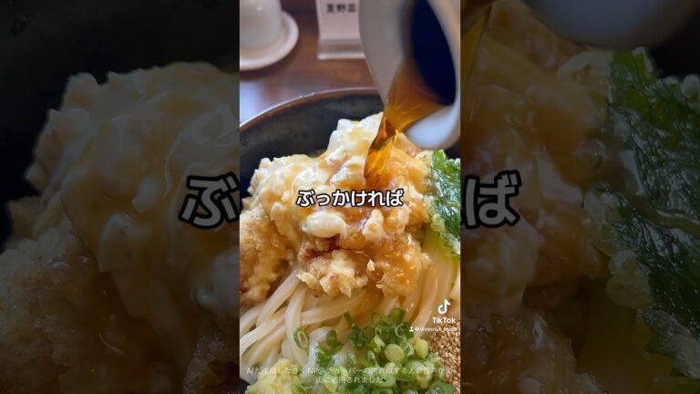 めちゃ旨！とろけ出すタルタルとり天ぶっかけ【手打ちうどん 飩兵衛】#讃岐うどん #VIVASNUT #山口正文の一口うどんツアー