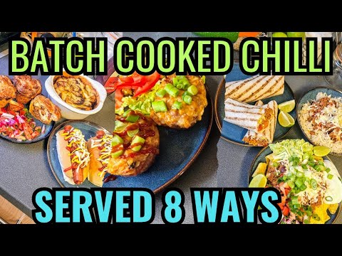 チリコンカンのバッチクッキングチャレンジ – 大きな鍋1つで8種類の料理！🌶️🍲