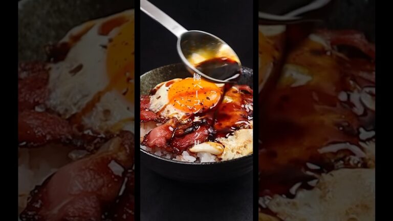 人生 1美味しい極みベーコンエッグ丼