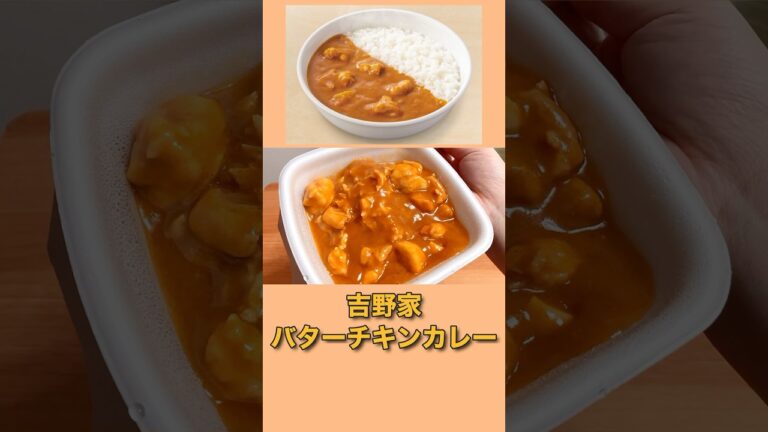 【サッパリした味わい】吉野家「バターチキンカレー」
