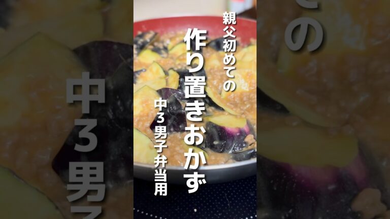 vol.170 ナスとミンチのおかず #つくりおき #弁当 #shorts