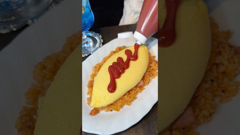 ぷるっぷるの可愛い喫茶店のオムライス #たもグルメ #japanesefood