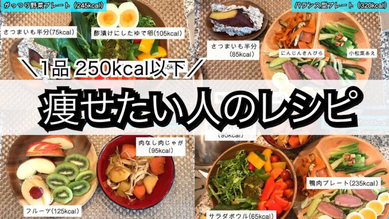 【ヘルシー野菜レシピ】ダイエットの参考に！1品250カロリー以下レシピ
