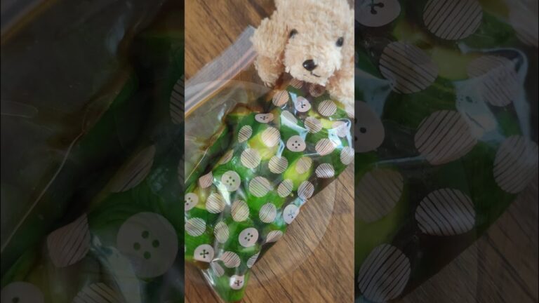 【時短・胡瓜🥒の浅漬け】調味料【黄金比✨】#時短調理　 #胡瓜　#浅漬け　#箸休め　#オツマミ　#food　#Wジッパーバッグ　#カインズ　#田舎暮らし