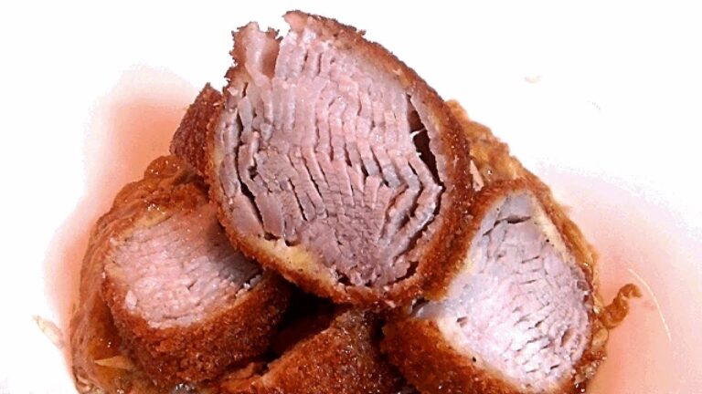 【とんかつ】豚バラ肉で柔らかくジューシーに作るミルフィーユかつ丼