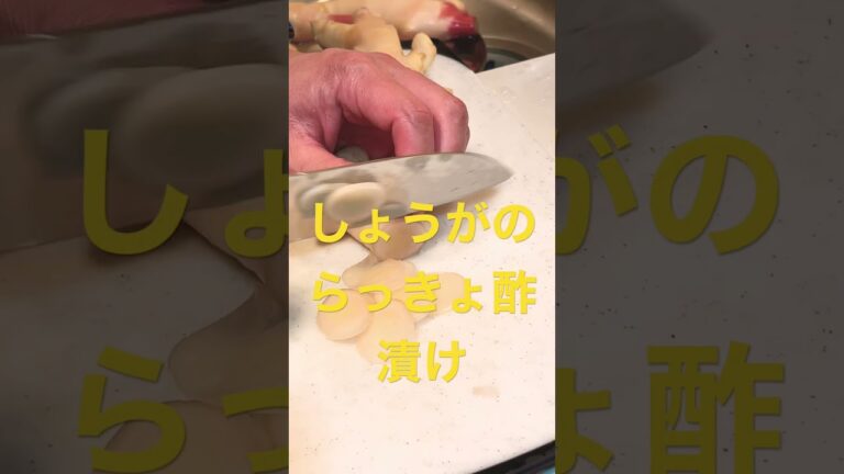 新生姜のらっきょ酢漬け。