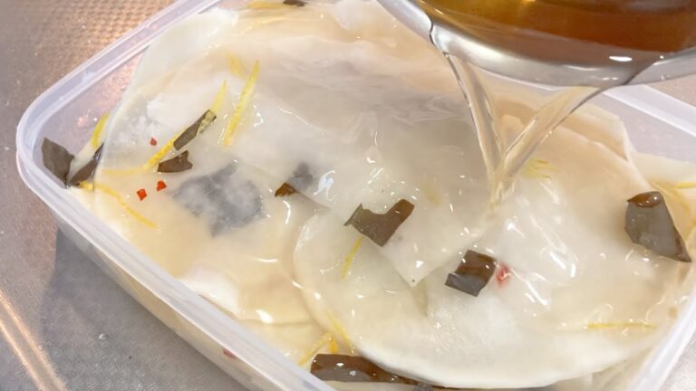 柚子香る、我が家特製ご飯のお供、千枚漬け大根