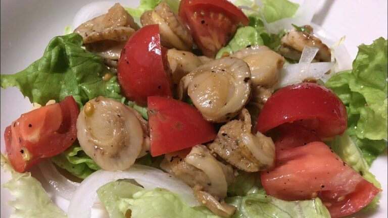 ベビーホタテのトマトサラダの作り方教えます❤️ちょっと和風😋