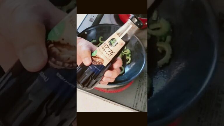 ゴーヤレシピ②【贅沢アワビオイスターソース】を使って    #ゴーヤのオイスターソース炒め！ #shorts #ゴーヤ #シンプルレシピ  #cooking