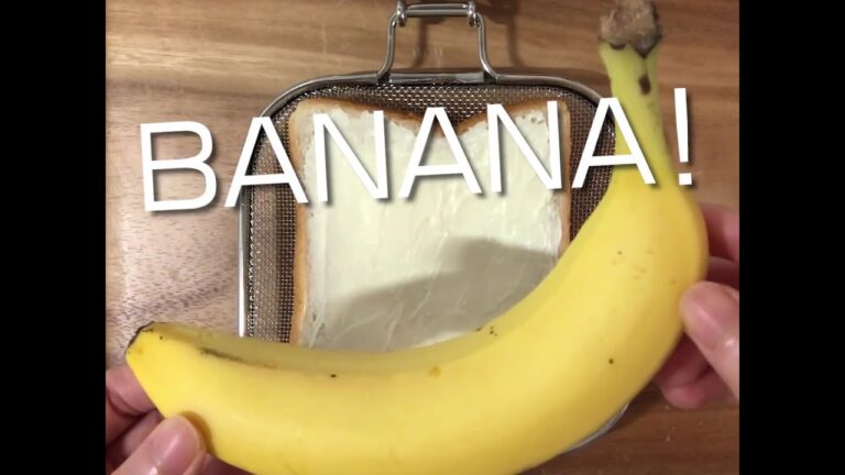 バナナキャラメルホットサンド【グリルホットサンドメッシュ】