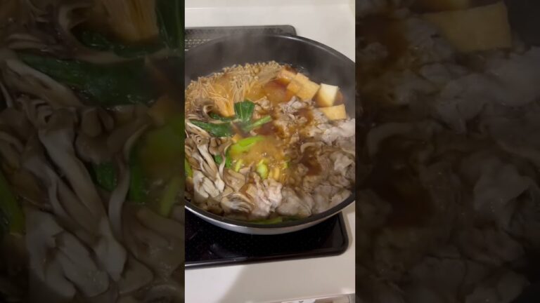 すき焼き風　肉や野菜にこだわらない！だいたい美味しくなるから#すきやき #鍋物