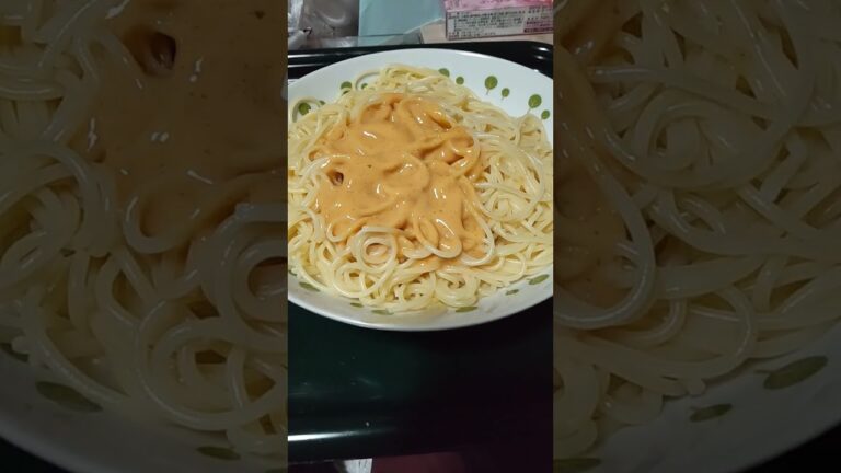 今日の晩御飯😋🍴キューピーのウニクリームソースあえのパスタと唐揚げ‼️【あっくんチャンネル】