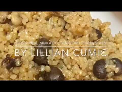 How to make Porcini and Mukago Takikomi Gohan ポルチーニとむかごの炊き込みご飯