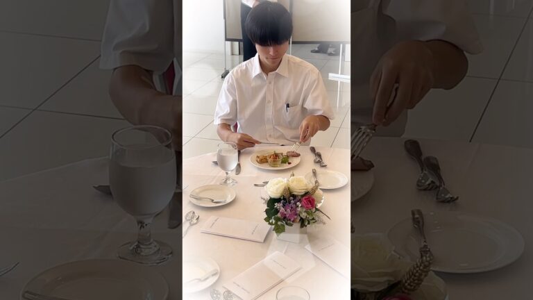 🍽️フレンチコース料理　＃テーブルマナー講習会＃テーブルマナー＃フレンチ＃フレンチ料理