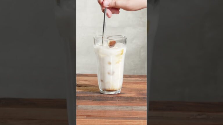 簡単に作る♪アイスカフェオレの作り方 #カフェオレ #コーヒー 簡単レシピ