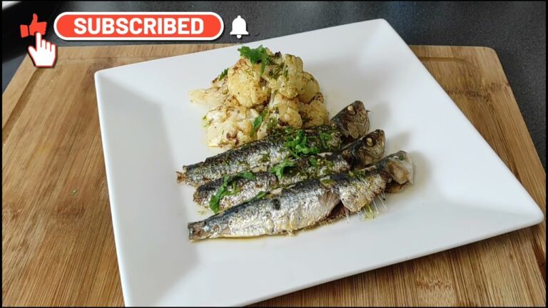 Sardines with Roasted Cauliflower and Lemon Dressing