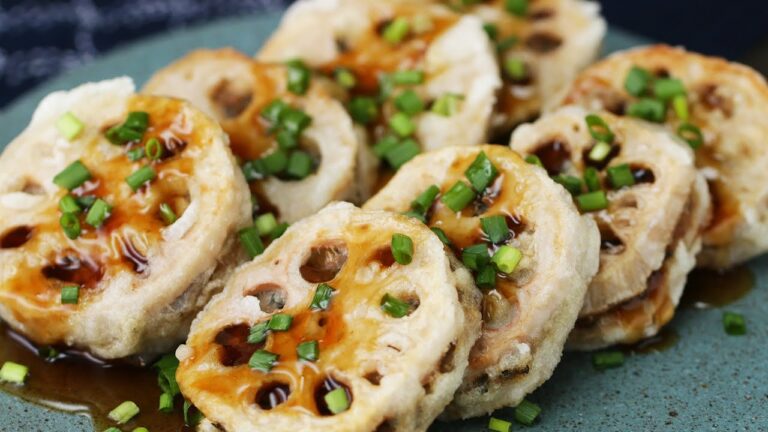 とろーり、サクサク♪ れんこんのはさみ揚げあんかけ