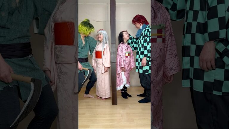 一つ違えば…🥺Nezuko & Daki #demonslayer #cosplay #shorts