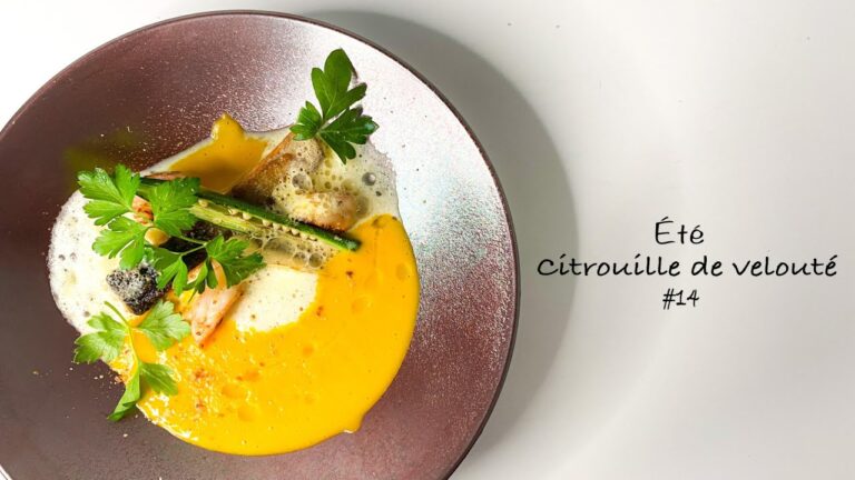 【ハロウィン】銀世界かぼちゃのヴルーテとその種の泡の作り方 Velouté de citrouille et écume de pépin #14.