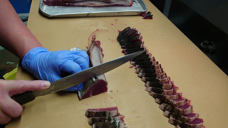 カツオの叩き、炙り造りました