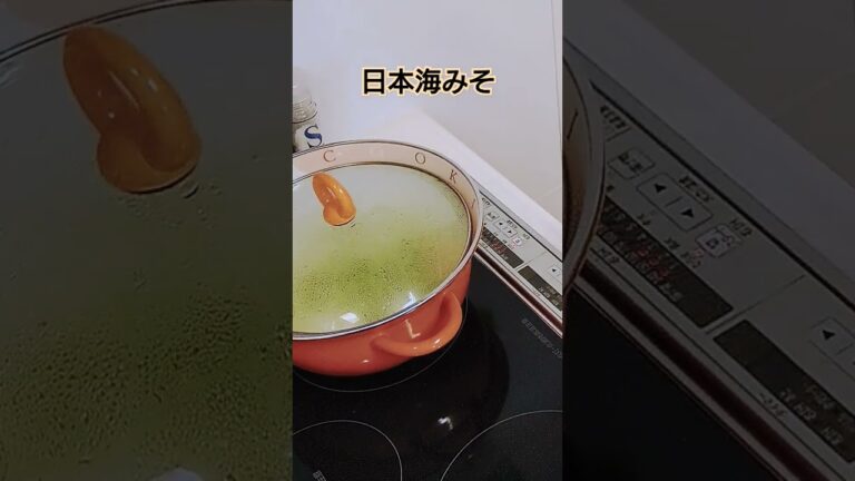 【日本海みそ】おっさんがただ白菜のお味噌汁を作る動画😎