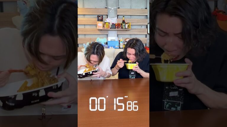 メガ盛り牛丼VSミニ盛り牛丼【大食い】【ぞうさんパクパク】【牛丼】#大食い #ぞうさんパクパク #早食い#すき家#牛丼