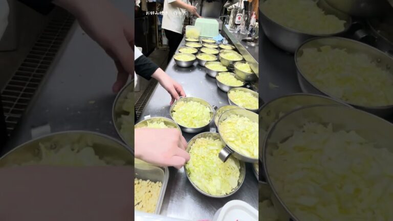 お好み焼き 作り方 1人前 生地60g キャベツ160g ＋玉子1個  #お好み焼き #お好み焼き作り方 #japanesefood #okonomiyaki