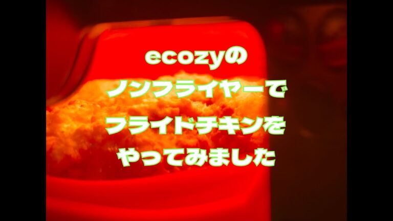 便利な家電 ecozyのノンフライヤーでフライドチキンをやってみました