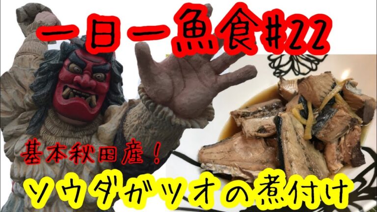 ソウダガツオの煮付け　一日一魚食#22