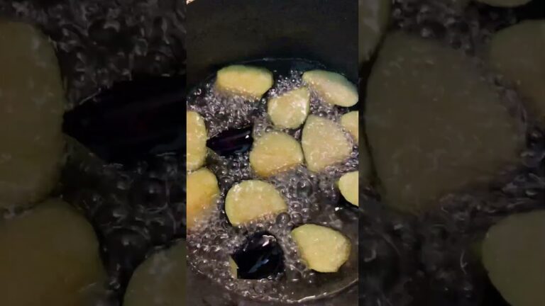 夕飯準備！ナスを素揚げしてるけど暑い！揚げ物する気温じゃない、、😓揚げてる音好きだな♯おうちごはん♯茄子