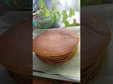 座布団みたい😋😁もっちり米粉のパンケーキ