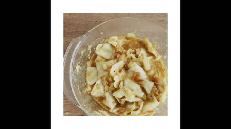 ツナとキャベツのレンチンカレー