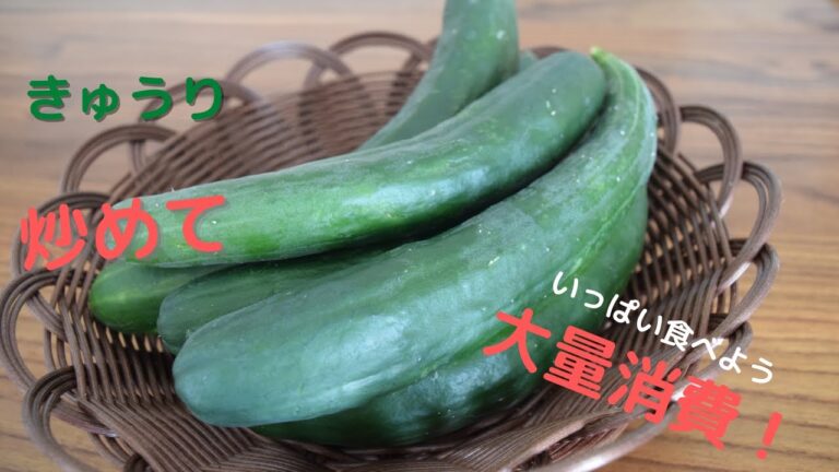 きゅうりを炒めて大量消費！生だけじゃないおいしい食べ方