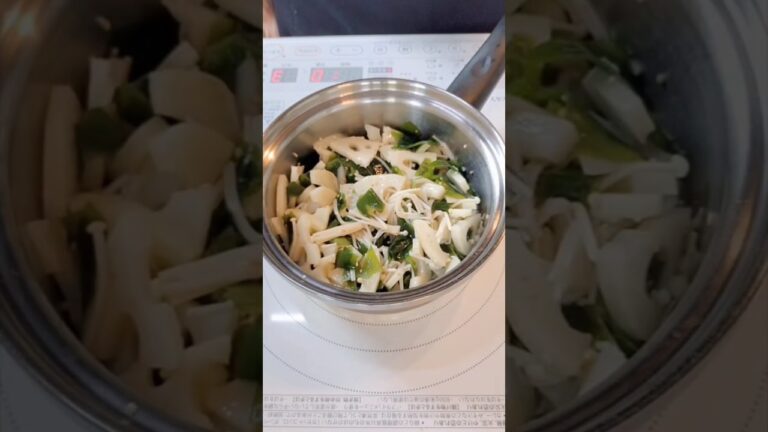 【レンコンとえのきのさっぱり和え】#腸活 #クイーンクック #簡単レシピ #無水鍋