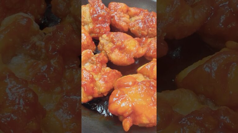 【ケチャだれチキン】甘だれ絡めたらみんな大好きな唐揚げになった🙌😆🍗🍗🍗🍗旨い💓