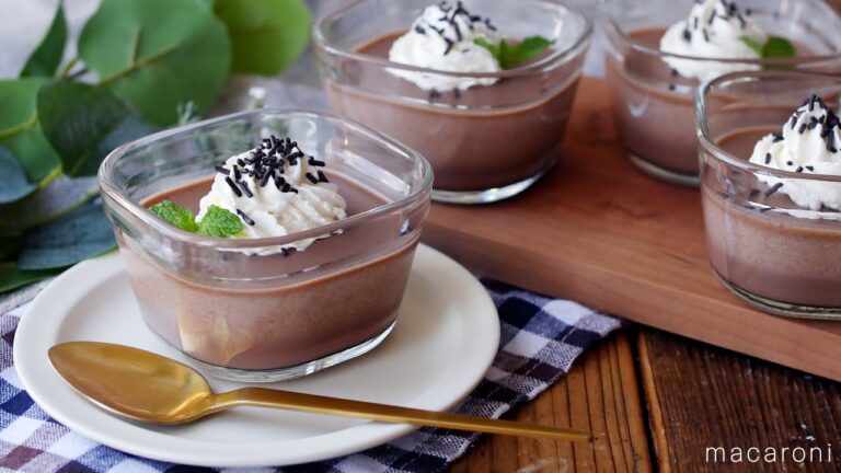 【焼かないチョコプリン】冷やすだけで簡単！卵なしでコツ要らず♪｜macaroni（マカロニ）