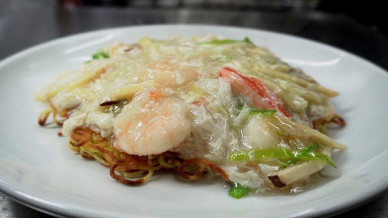 4K Pro【海鮮あんかけ 焼きそば 】Sea Food Chow Mien Noodle 海鮮炒麺