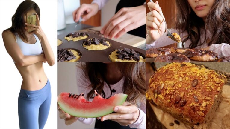 【朝昼晩太らない食生活に密着】超簡単かぼちゃオートミールカップケーキレシピ｜１日の食事｜ドイツ生活｜ビーガンレシピ