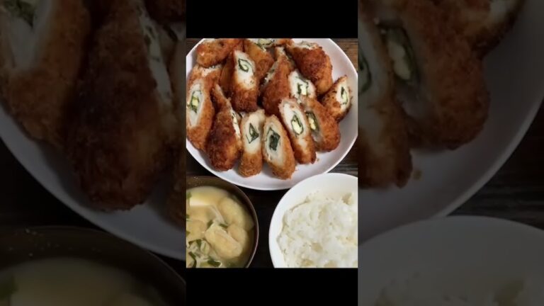【かな流】そのまま揚げるだけ！ささみチーズフライ　#ささみチーズフライ #ごはん #晩ご飯 #おうちごはん #簡単レシピ #20代 #同棲 #カップル #飯テロ